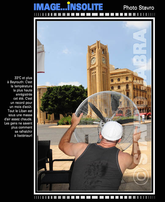 photo stavro - 33°C et plus à Beyrouth: C'est la température la plus haute enrégistrée cet été.