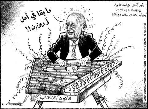 stavro-La vingti�me s�ance du dialogue national � Ain el-Tin� et l'examen de la loi �lectorale.