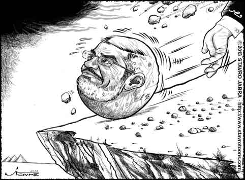 stavro- Le pr�sident de l'Egypte l'islamiste Mohammad Morsi �cart� du pouvoir