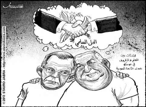 stavro- Rencontre  Sergue� Lavrov et  Walid Moallem � Moscou qui a d�clar� que Damas est toujours pr�t � des n�gociations de paix