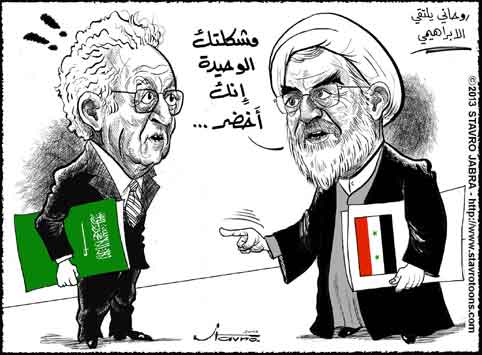 stavro - Le pr�sident iranien Hassan Rohani, recevait M. Lakhdar Brahimi
