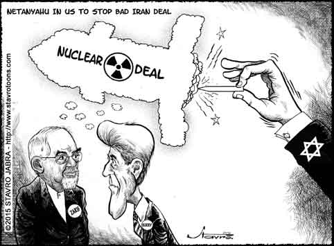 stavro- Israeli Prime Minister Benjamin Netanyahu in US to stop Iran deal.