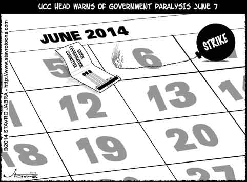 stavro - UCC head warns of government paralysis June 7