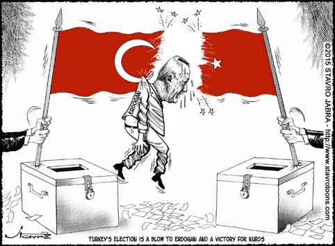 stavro- Turkey's election is a blow to Erdogan and a victory for kurds.