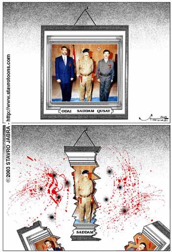 stavro 072303 s - Saddam's two sons killed in U.S. raid.jpg