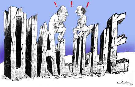 stavro 082301 ds - President Lahoud meets with rival Walid Jumblatt.jpg