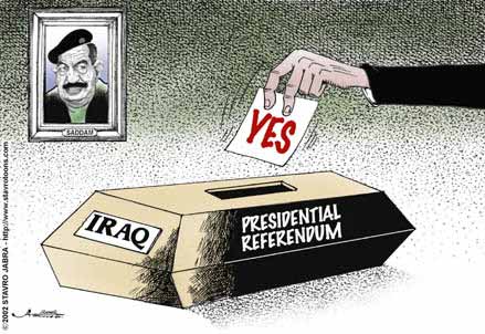 stavro 101502 s - Election all but assured for Saddam.jpg