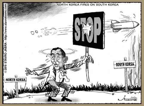 stavro 112410 ds - North Korea fires on South Korea.jpg