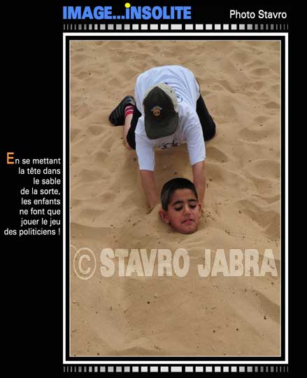 photo stavro - Beyrouth-La tte dans le sable