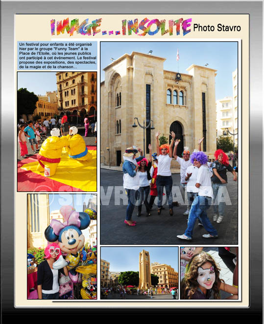 photo stavro - Un festival pour enfants a t organis  la Place de l'Etoile au centre-ville de Beyrouth