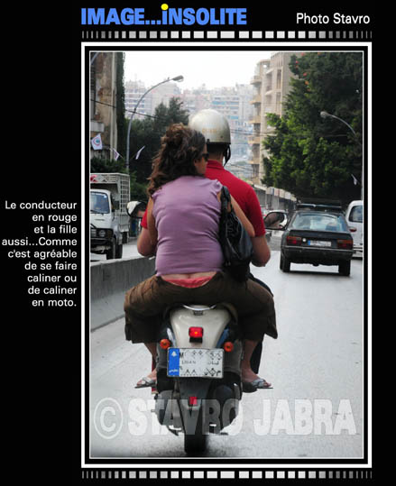 photo stavro - Le conducteur de moto à Beyrouth