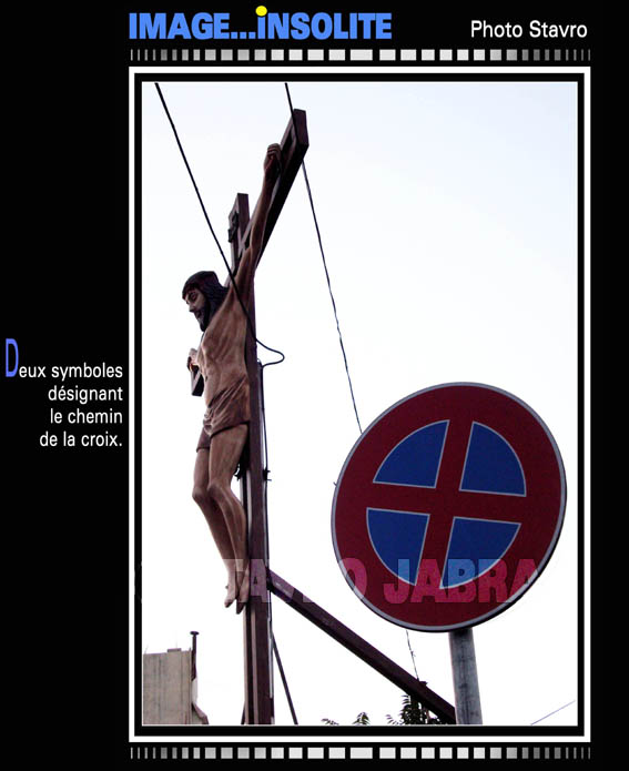 photo stavro - Beyrouth-Deux symboles dsignant le chemin de la croix