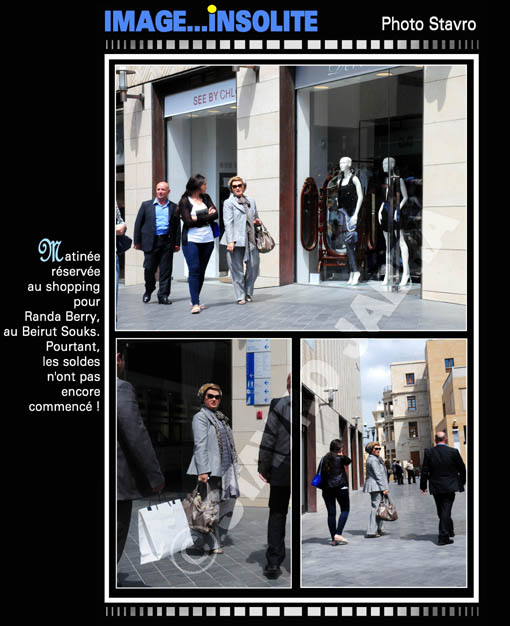 photo stavro - Matinée réservée au shopping pour Randa Berry au Beirut souks