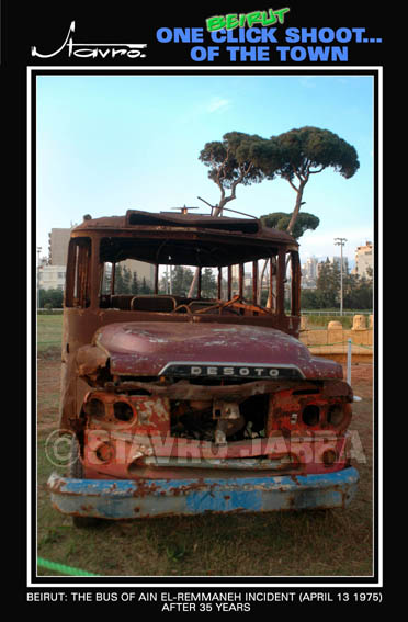 Beirut-The bus of Ain el-Remmaneh incident (April 13 1975) after 35 years