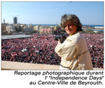 Reportage photographique durant l'independance days au centre ville beyrouth